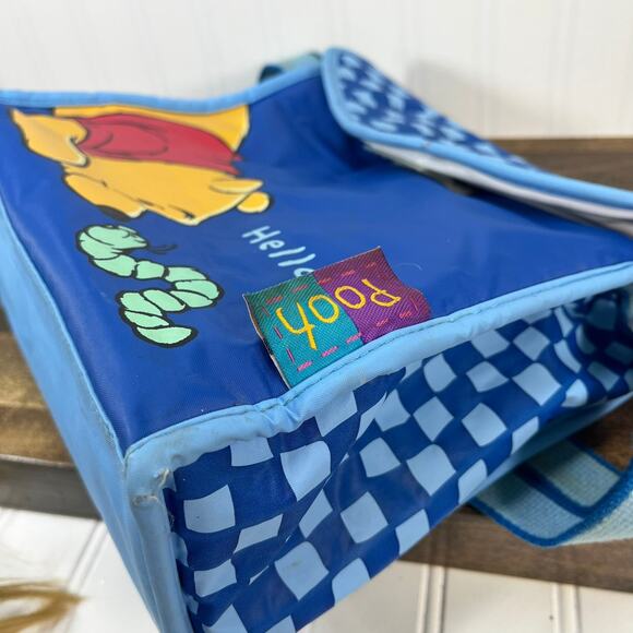 Vintage Winnie The Pooh Diaper Bag Baby Bottle Bag Wet Bag DOLLY RARE Lunch bag - Picture 12 of 12